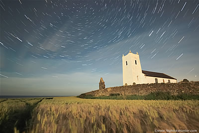 Carrick-a-Reed & Ballintoy Church Star Trails & Moonlit Barley - August 15th 2016